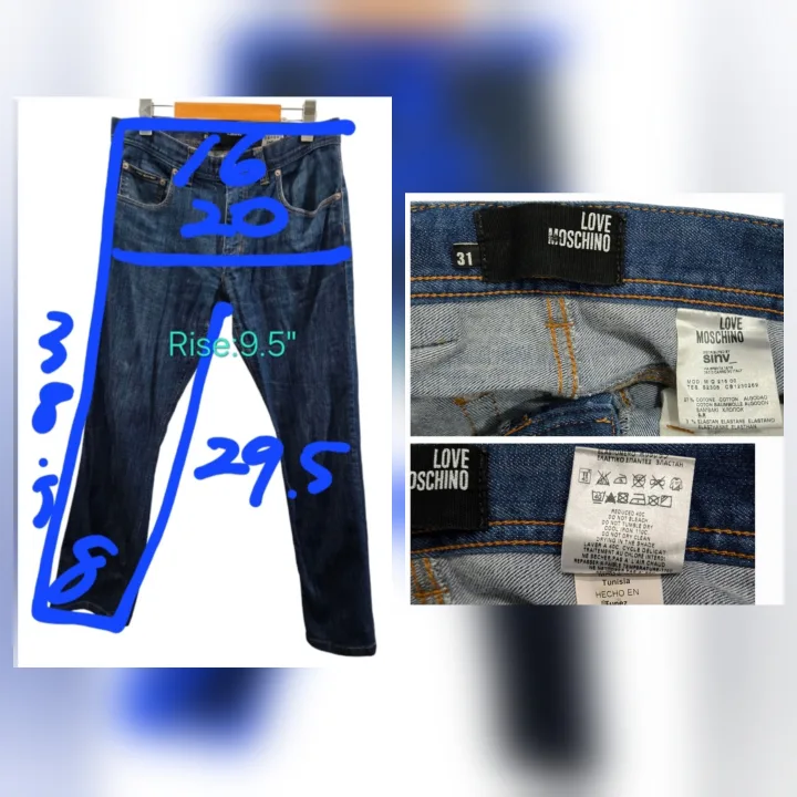 Unisex Love Moschino Mid-Rise Jeans  Size 31 image indicator(2)