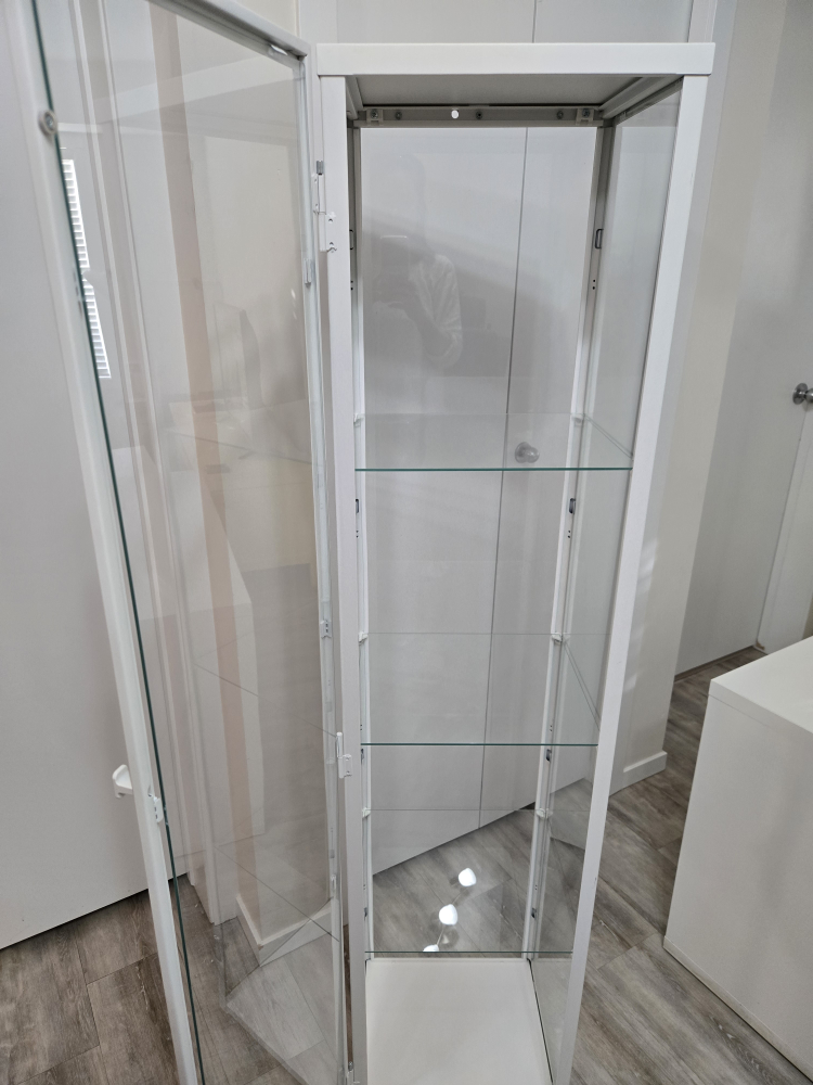 IKEA BLÅLIDEN Glass-door cabinet, white