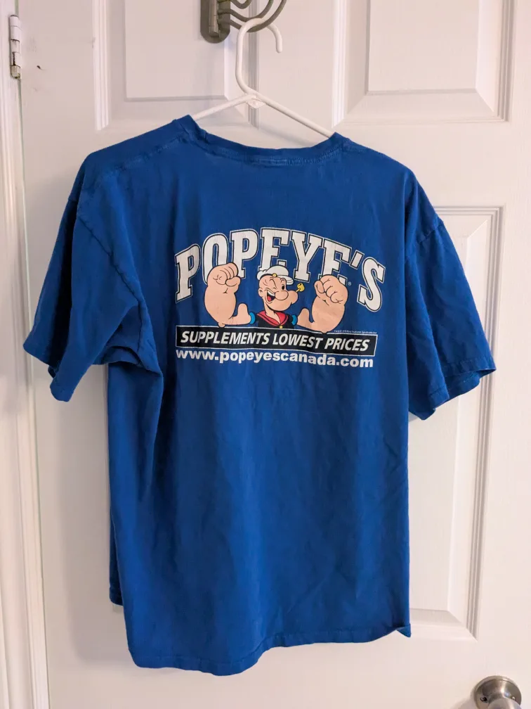 3  Popeye's Supplements T-Shirts XL image indicator(2)