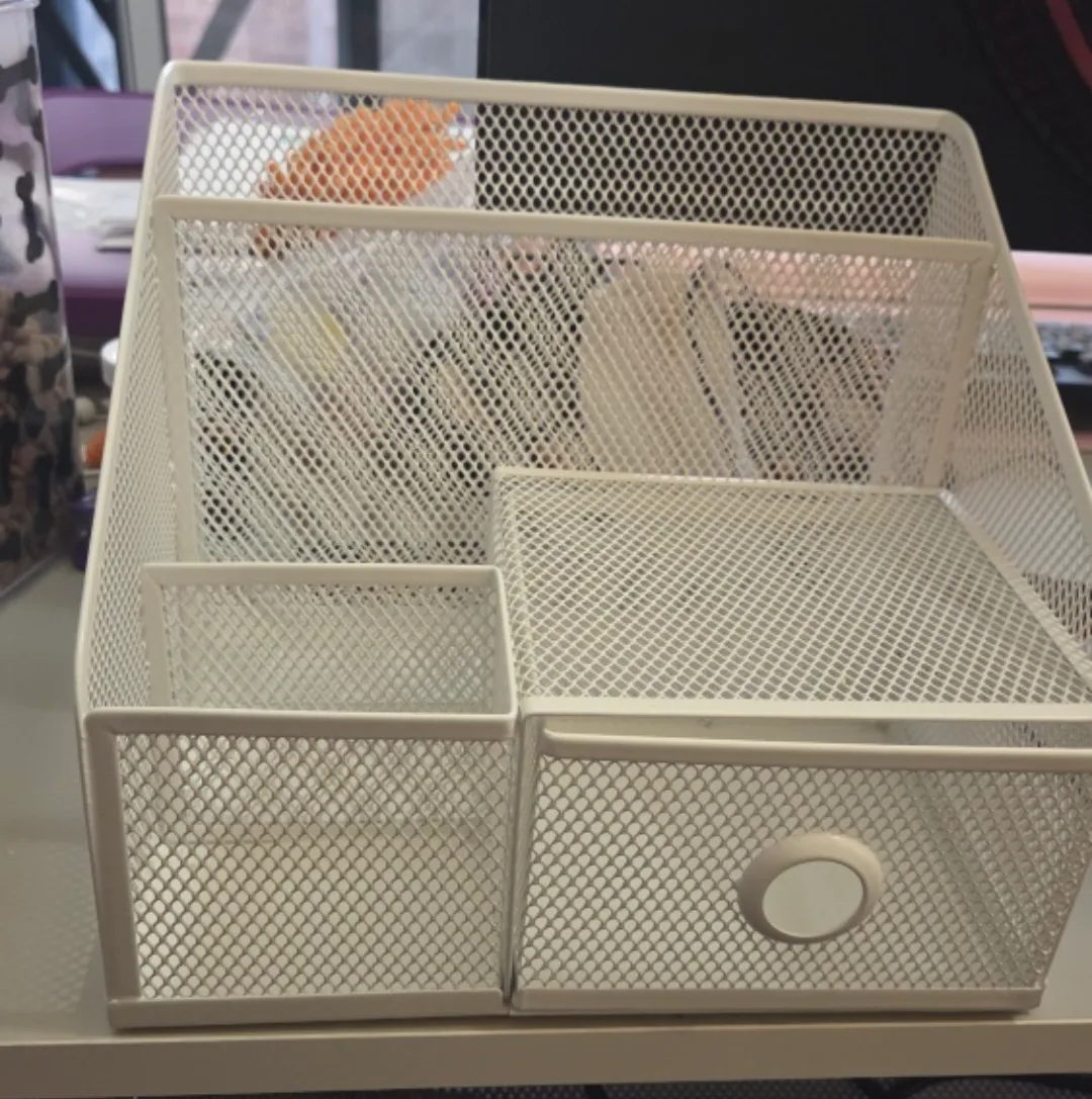 White Mesh Desk Organizer thumbnail