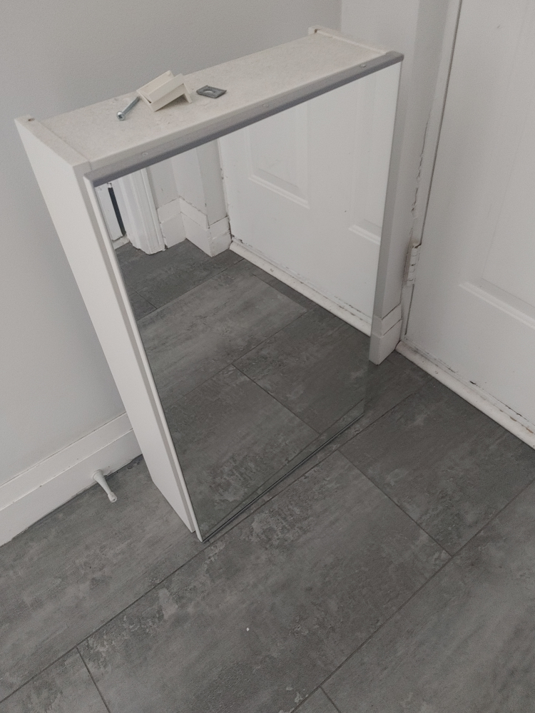 IKEA ENHET White Mirrored Cabinet