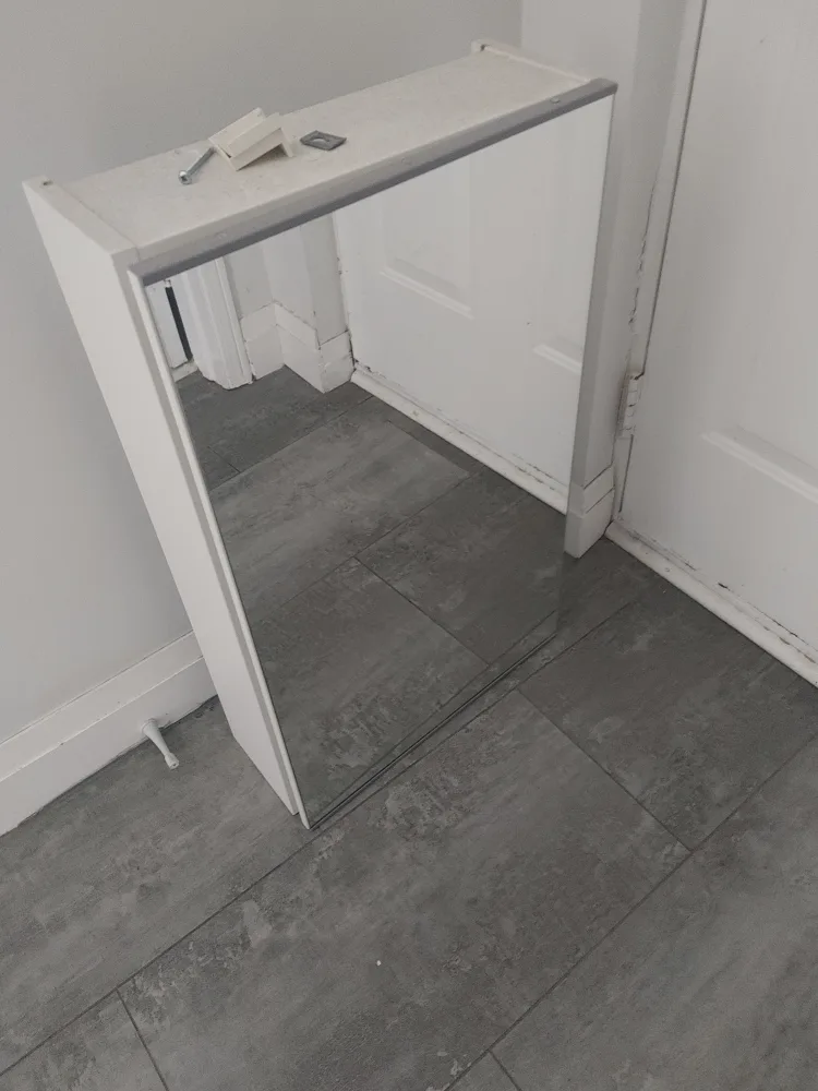 IKEA ENHET White Mirrored Cabinet thumbnail