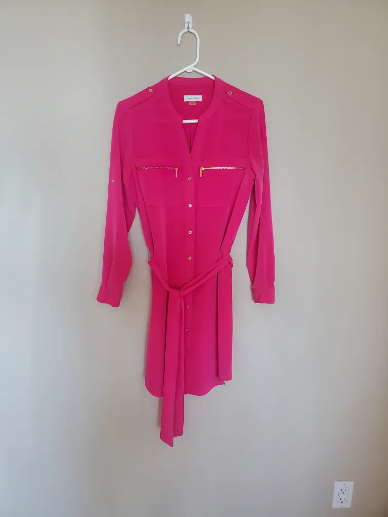 Calvin Klein Hot Pink Dress thumbnail