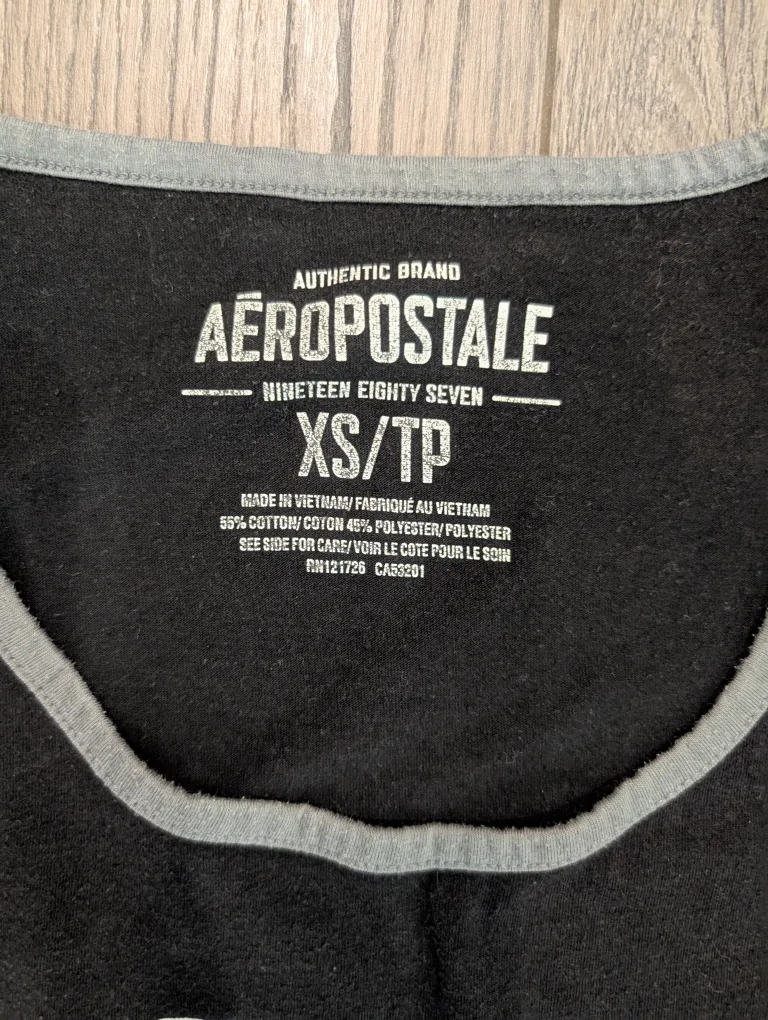 GUC - Men's Aeropostale Black Tank Top Size XS image indicator(6)