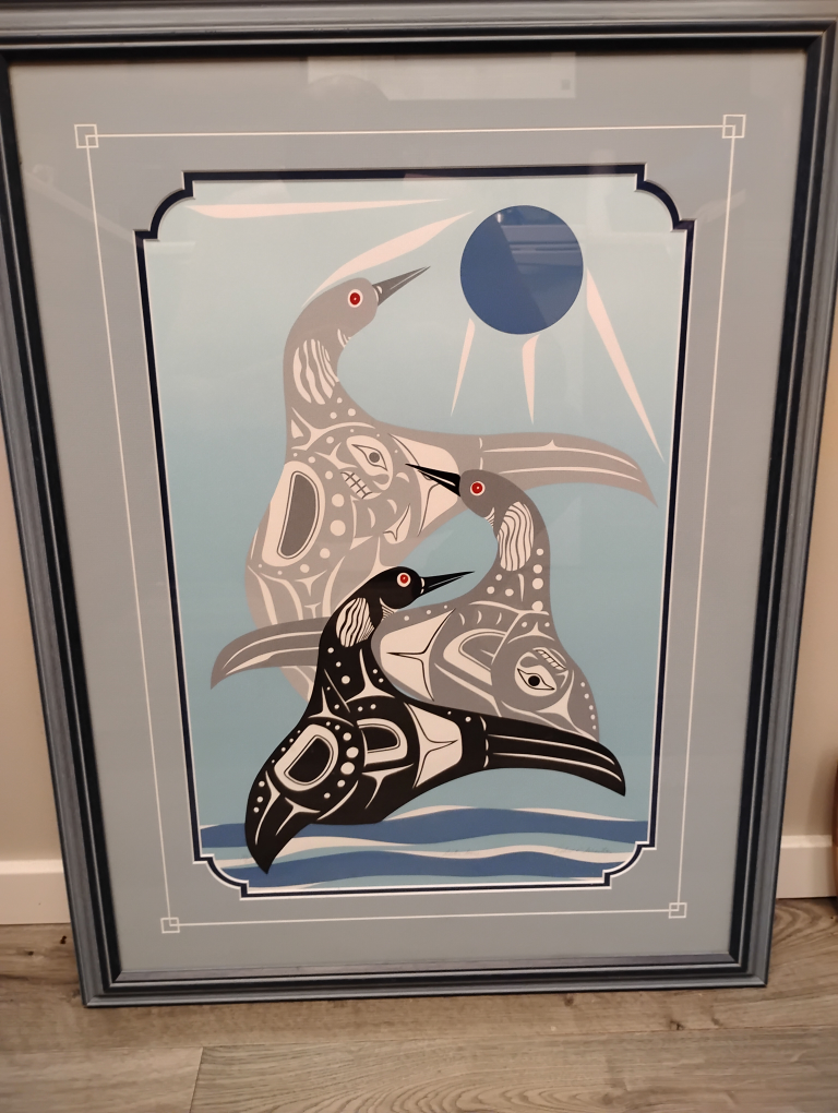 Framed Indigenous Art Print. 3 sisters
