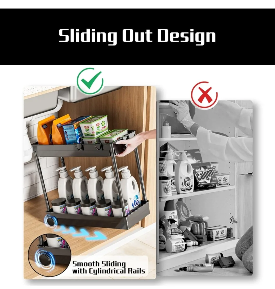 New Two Tier Under Sink Organizer image indicator(6)
