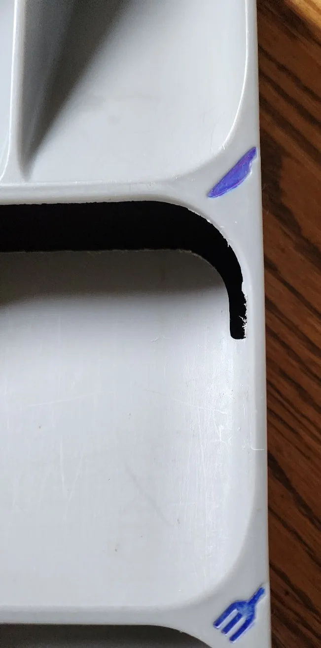 Grey Plastic Cutlery Tray Organizer image indicator(3)