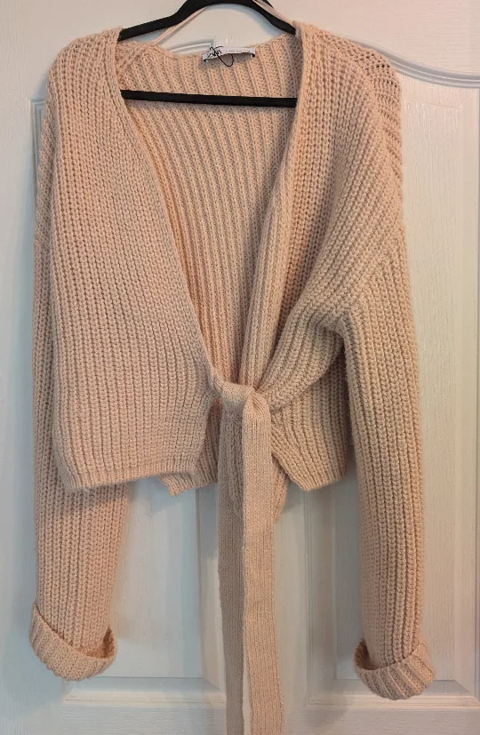 Zara Knit Tie-Up Cardigan thumbnail