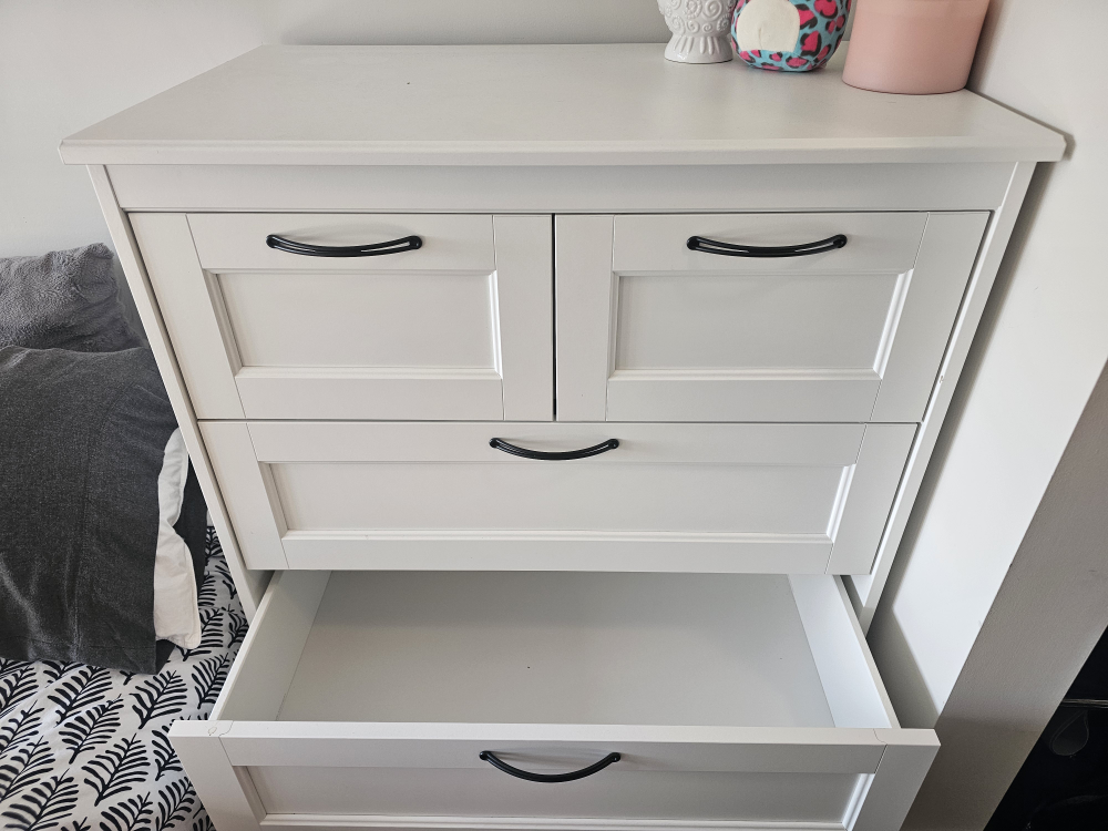 White Dresser with Drawers