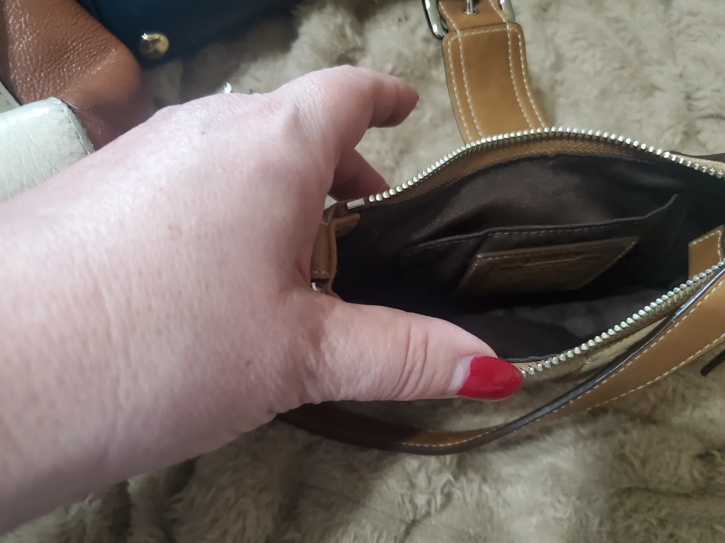 Coach Suede Handbag image indicator(3)