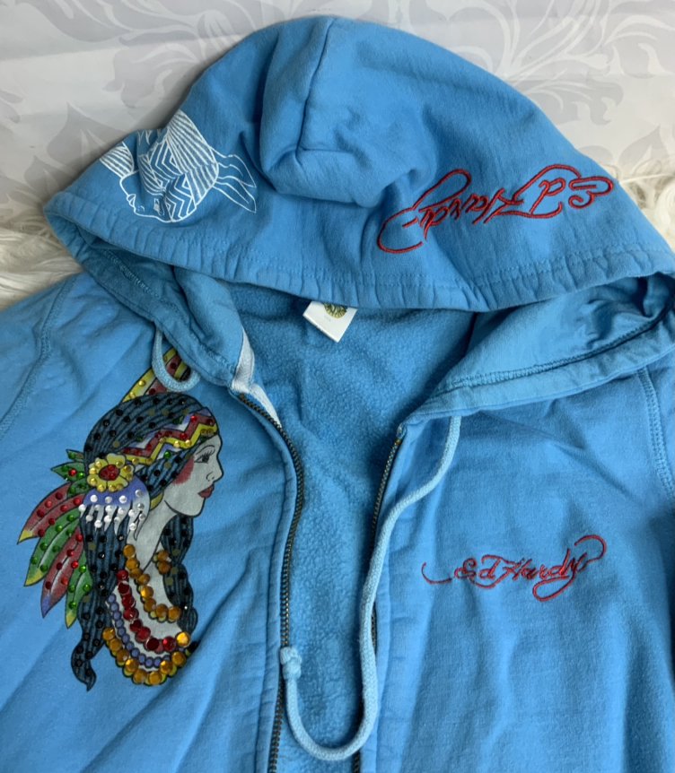 Ed hardy women’s hoodie - photo 2