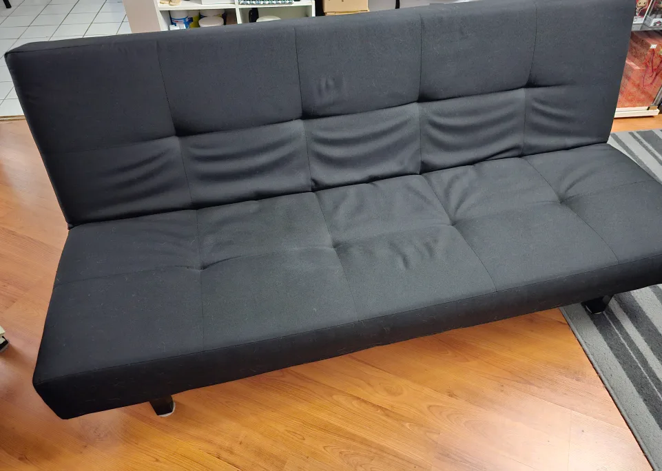 IKEA Balkarp Sleeper Sofa Knisa Black - Great Condition image indicator(2)