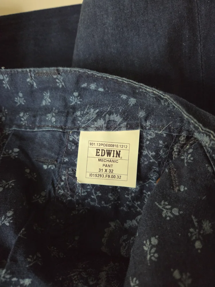 Edwin Men's Mechanic Pant Chinos Navy Blue - 31"x32" image indicator(8)