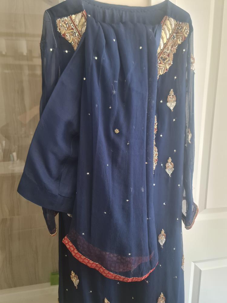 Blue Embroidered Suit - photo 5