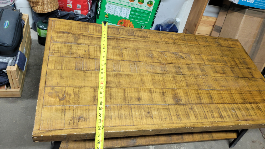 Wooden Coffee Table with Metal Legs - photo 5