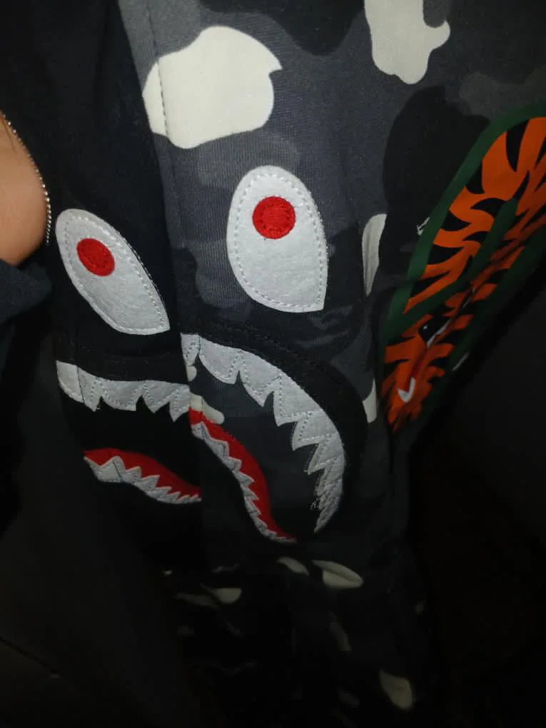 Negotiable (NEW) BAPE Shark Camo Hoodie. In Stock thumbnail