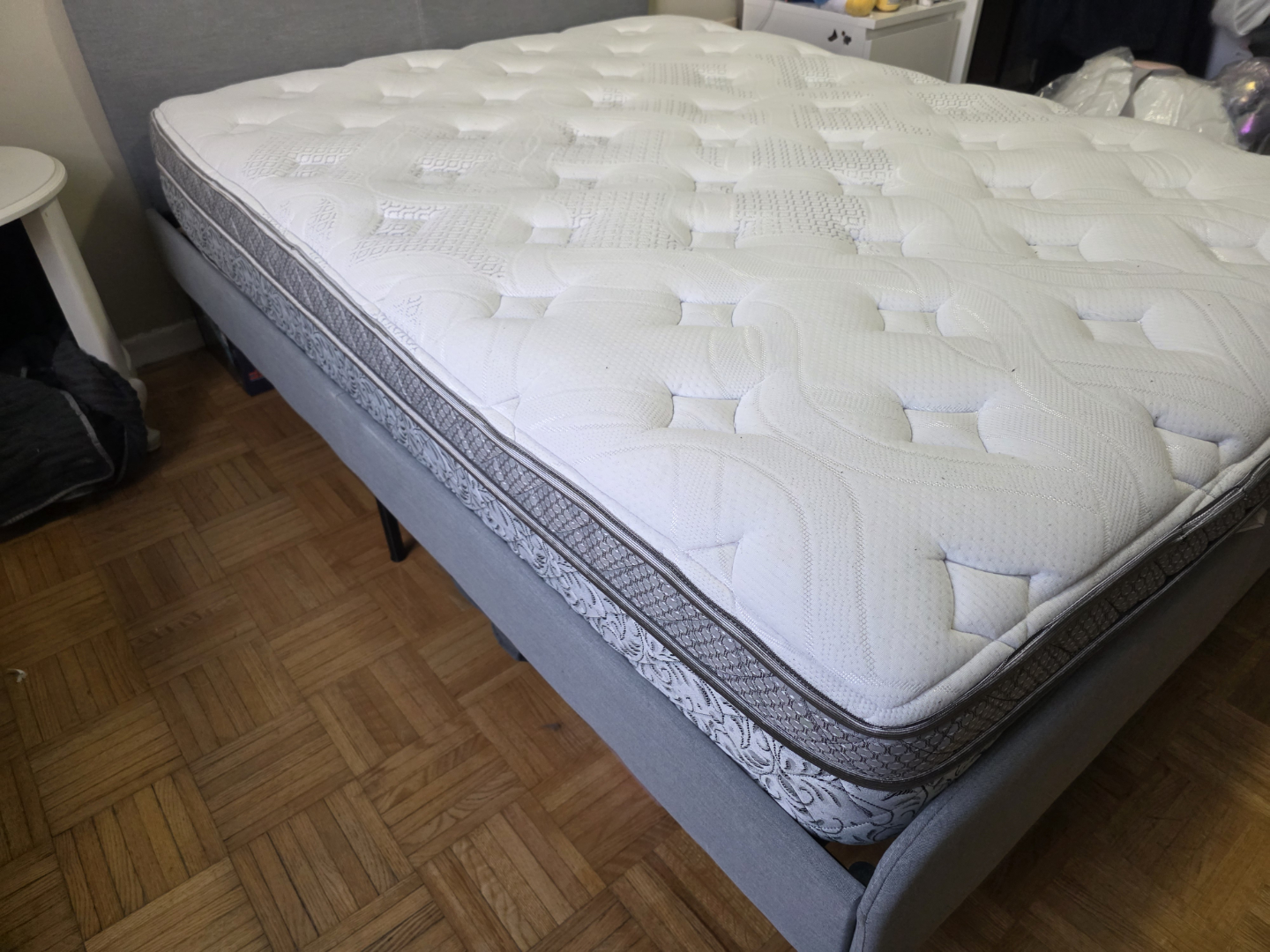 Full Sized Bedframe and Mattress - photo 3