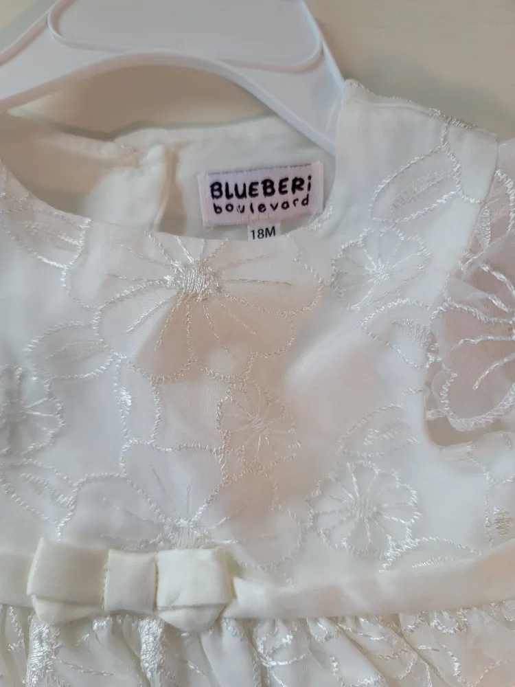 Blueberi Boulevard White Dress image indicator(2)