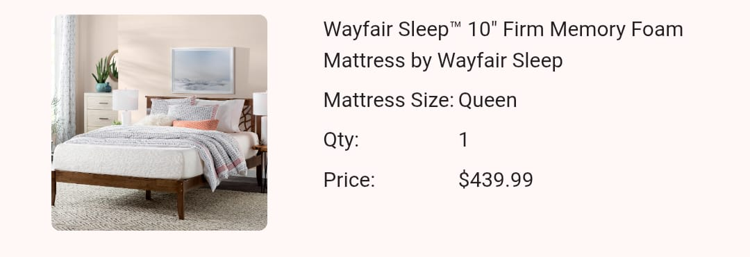 Queen Wayfair Sleep 10" Mattress - Like New! Pet/Smoke-Free! - photo 3
