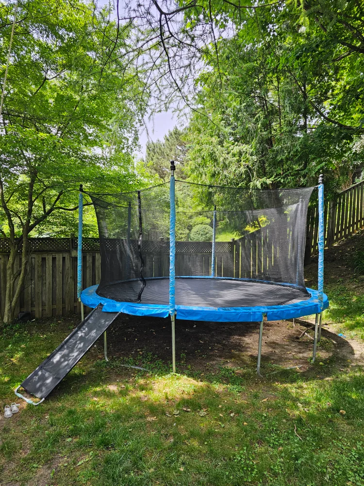 Outdoor Trampoline with Trampoline Slide thumbnail