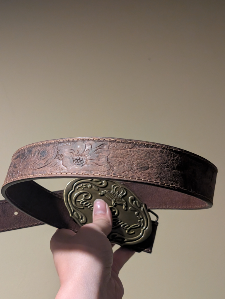 Crown Royal Brown Leather Belt - photo 2