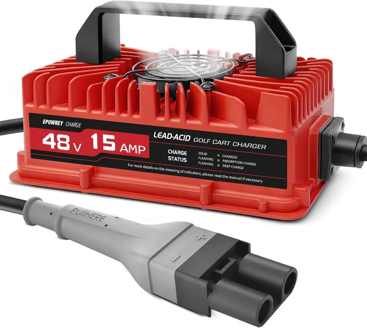 15 AMP Golf Cart Battery Charger for 48 Volt Yamaha G19 BNIB thumbnail
