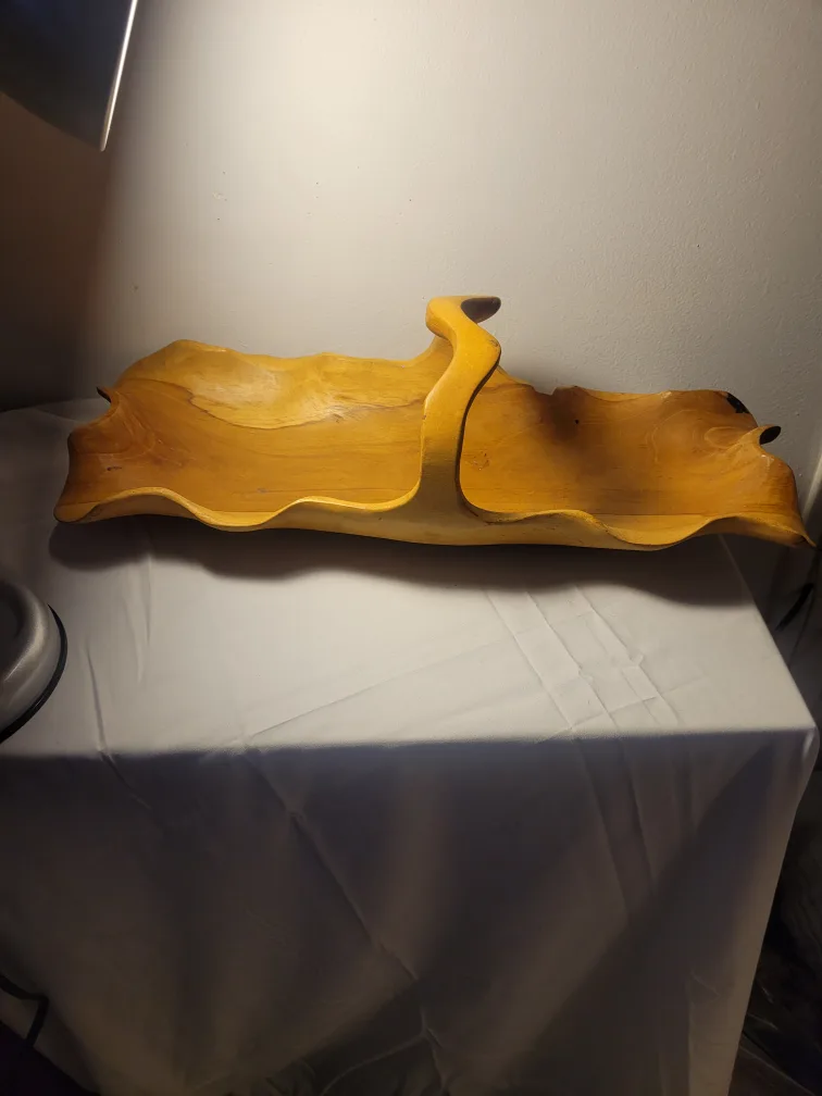 Wooden Serving Tray with Handle thumbnail