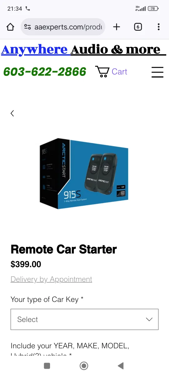Arctic Start 1-Way R2 AM Remote Start Kit image indicator(5)