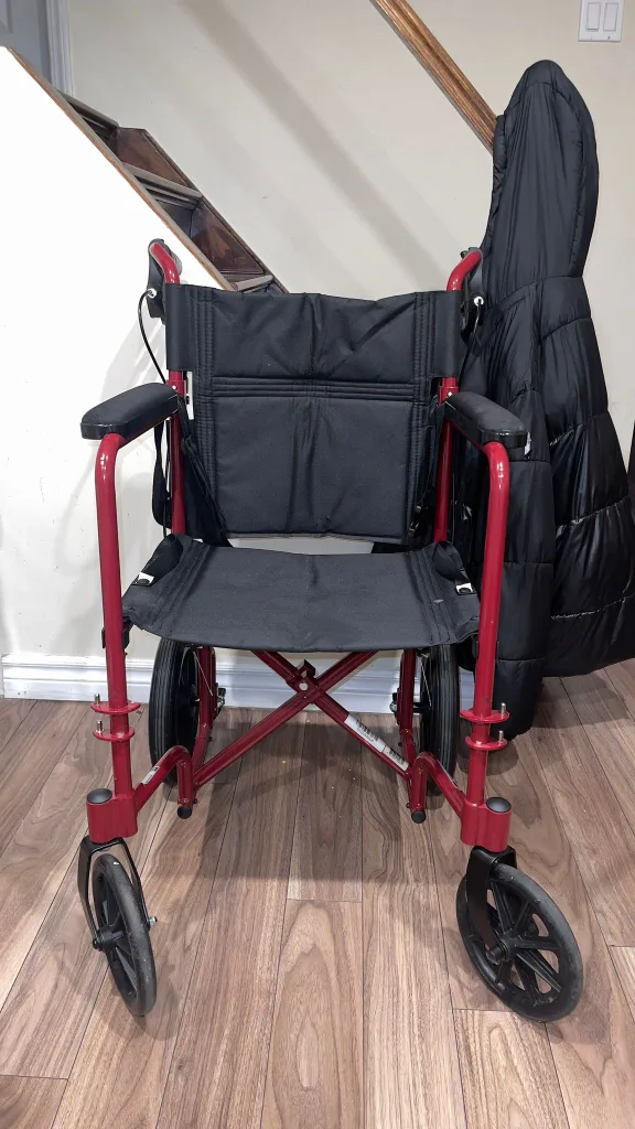 Red Transport Wheelchair thumbnail