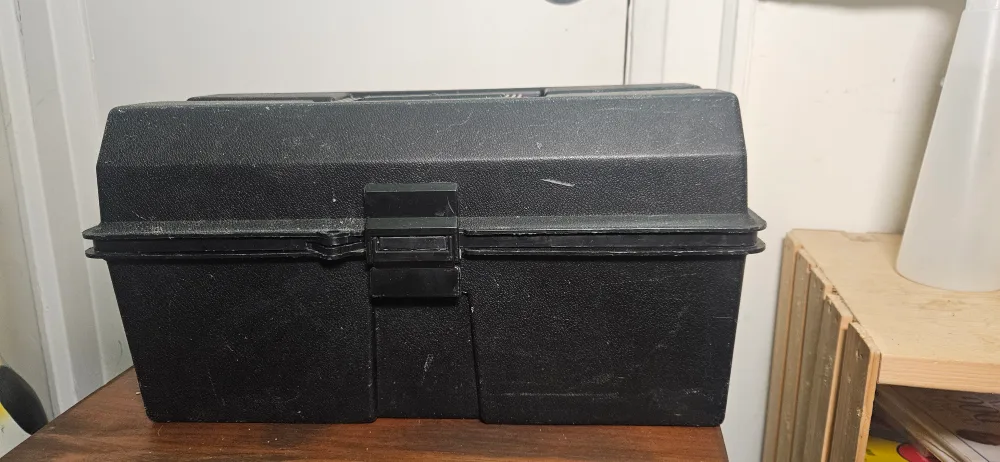 Black Plastic Tool Box thumbnail