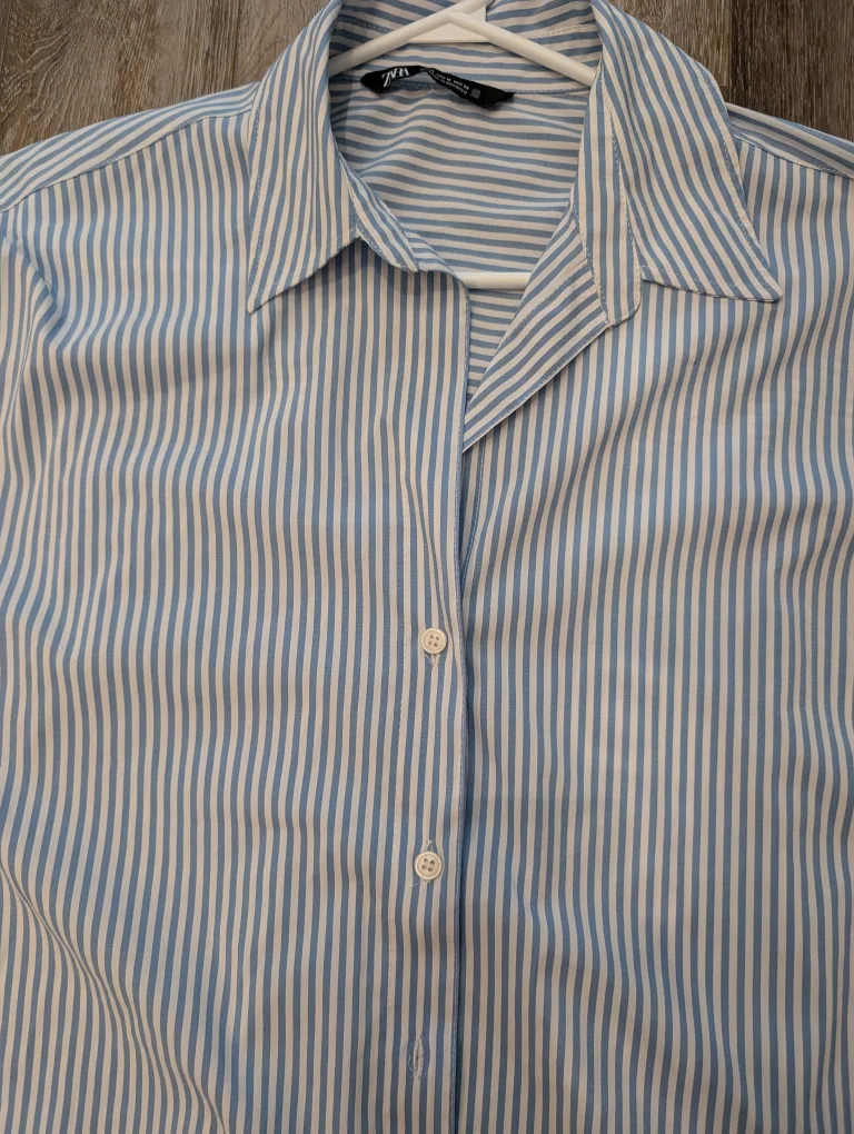 Zara Striped Blouse - Size M thumbnail