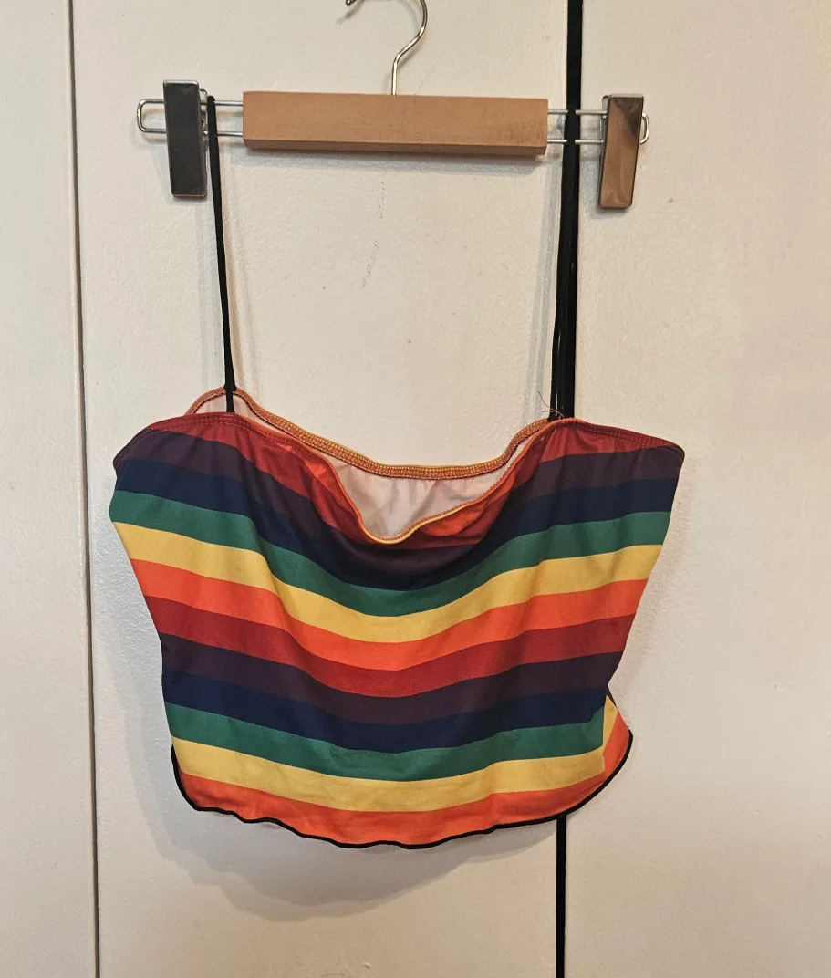Rainbow Striped Shorts and Top Set image indicator(2)