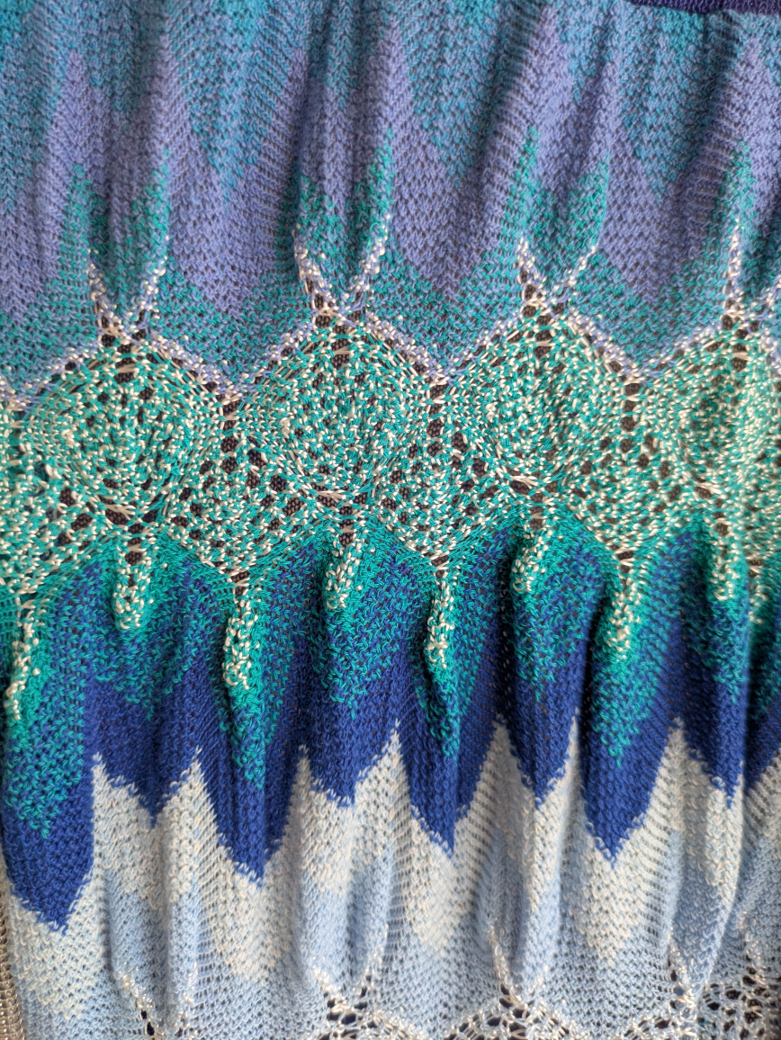 Miss Rossella Knit Cardigan - Blue - photo 5