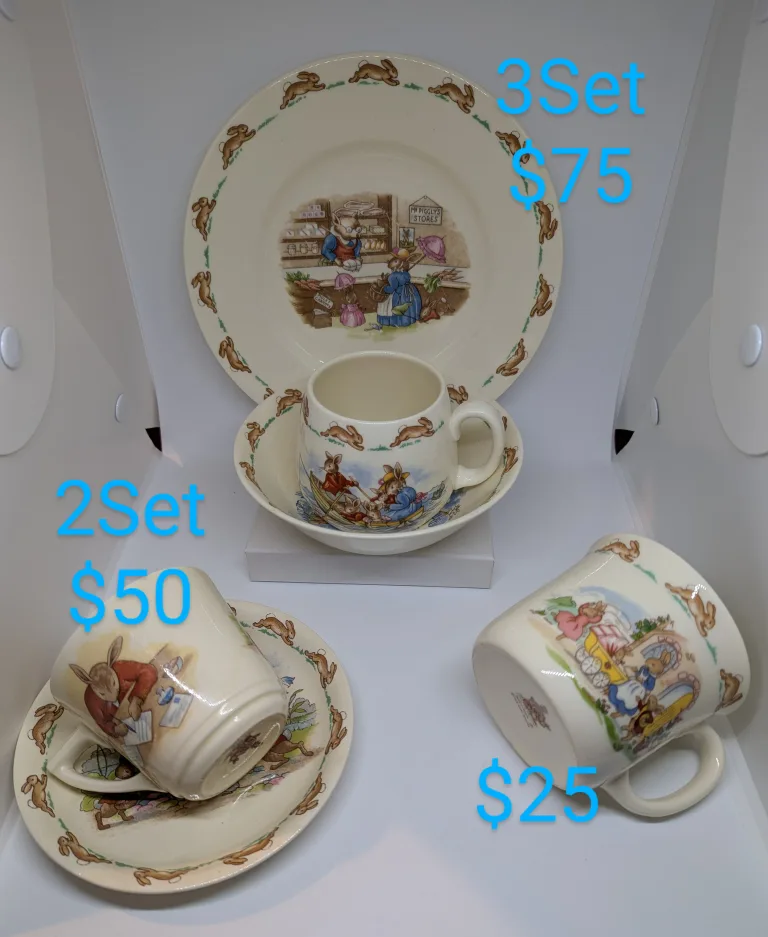 Royal Doulton Bunnykins Dishes Set thumbnail