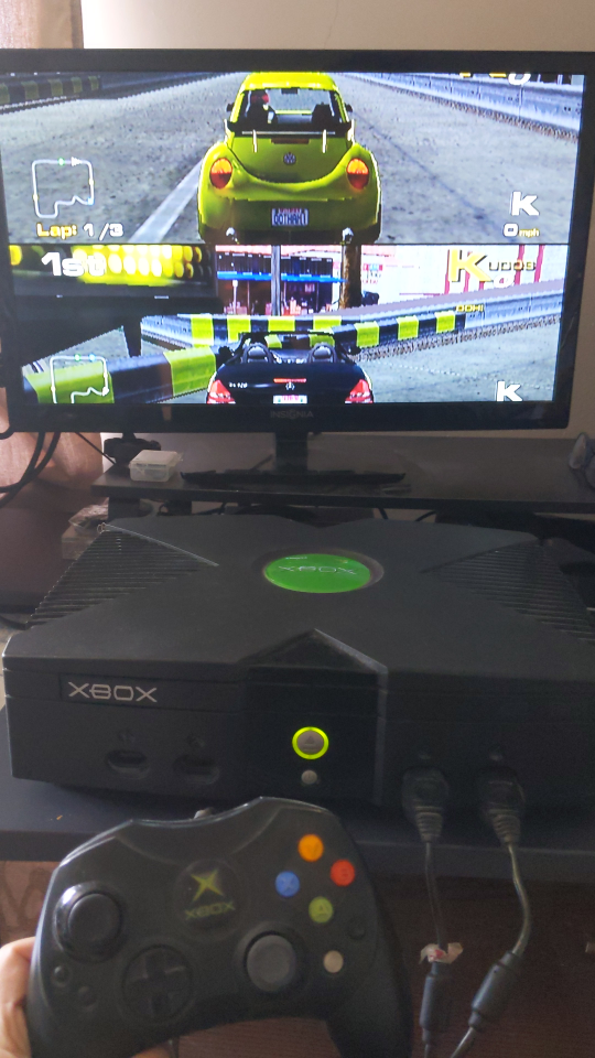 Original Xbox Console with 2 Controllers and Remote and Games - photo 2