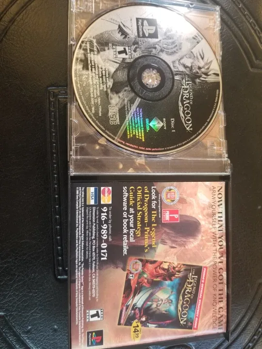 PlayStation 1 Legend Of Dragoon Complete 4 discs manual Ps1 image indicator(2)