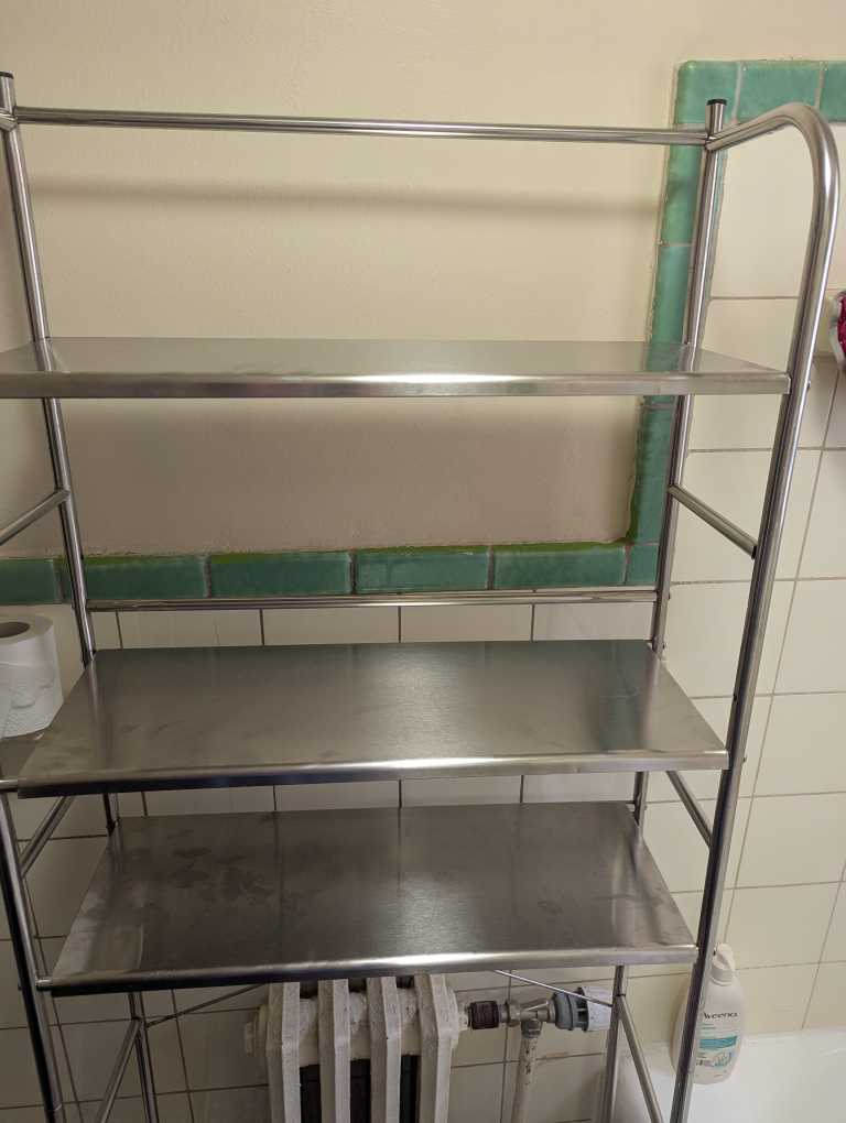 Metal Bathroom Shelf