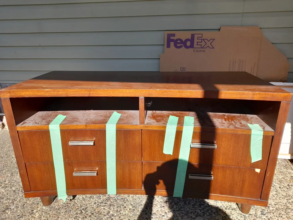 solid wood drawer/ TV stand thumbnail