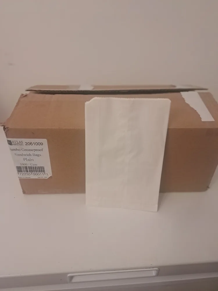 Atlas Jumbo Greaseproof Sandwich Bags - Plain thumbnail