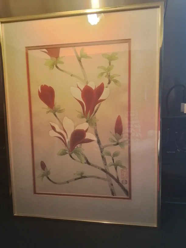 Woodblock Print "Magnolia" by Nisaburo Ito, Japan thumbnail