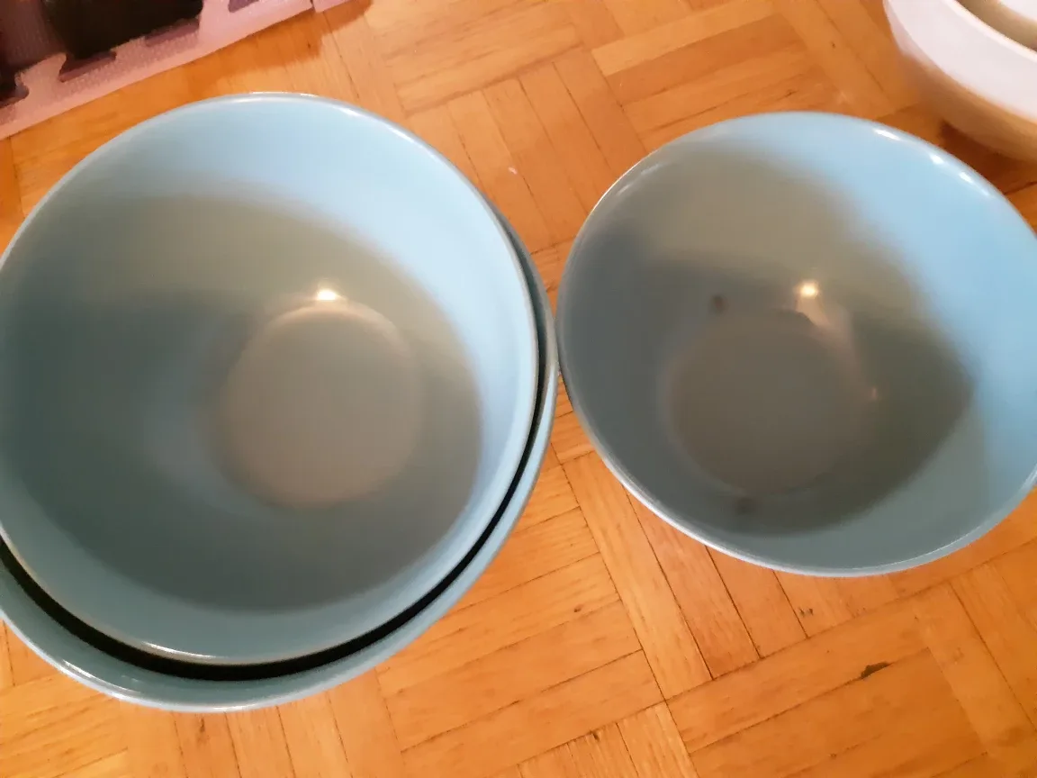 🇨🇦 Light Blue melamine mixing Bowls - Set of 3 thumbnail