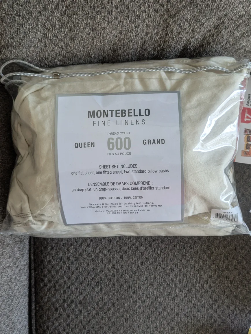 Montebello Fine Linens Queen 600 Thread Count thumbnail