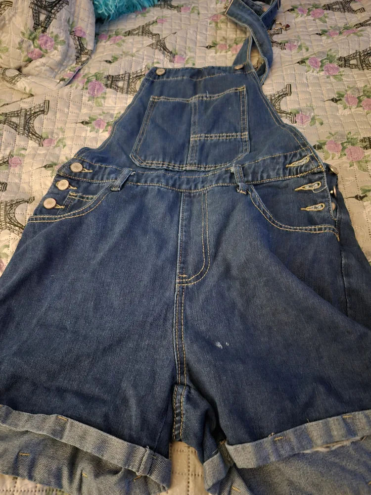 Denim Overalls Shorts thumbnail
