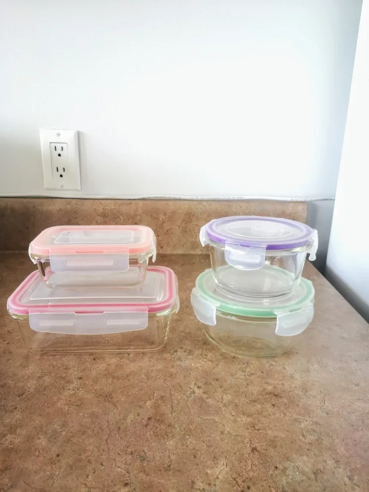 Glass Food Storage Containers with Lids thumbnail