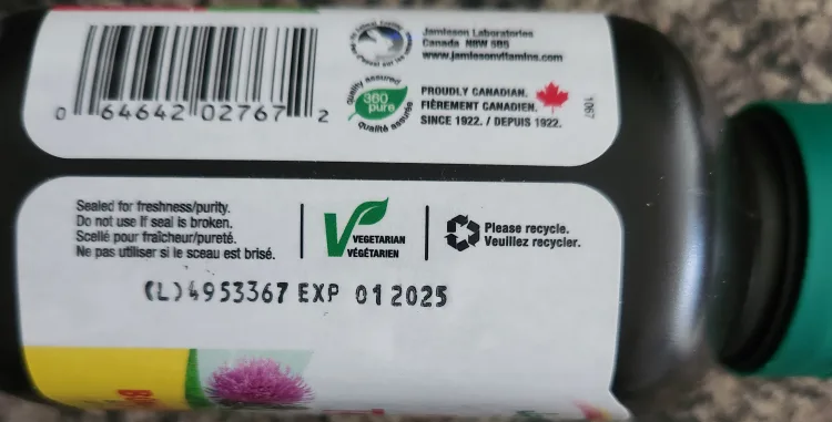 🇨🇦#freecycle Jamieson Milk Thistle - Liver Support image indicator(2)