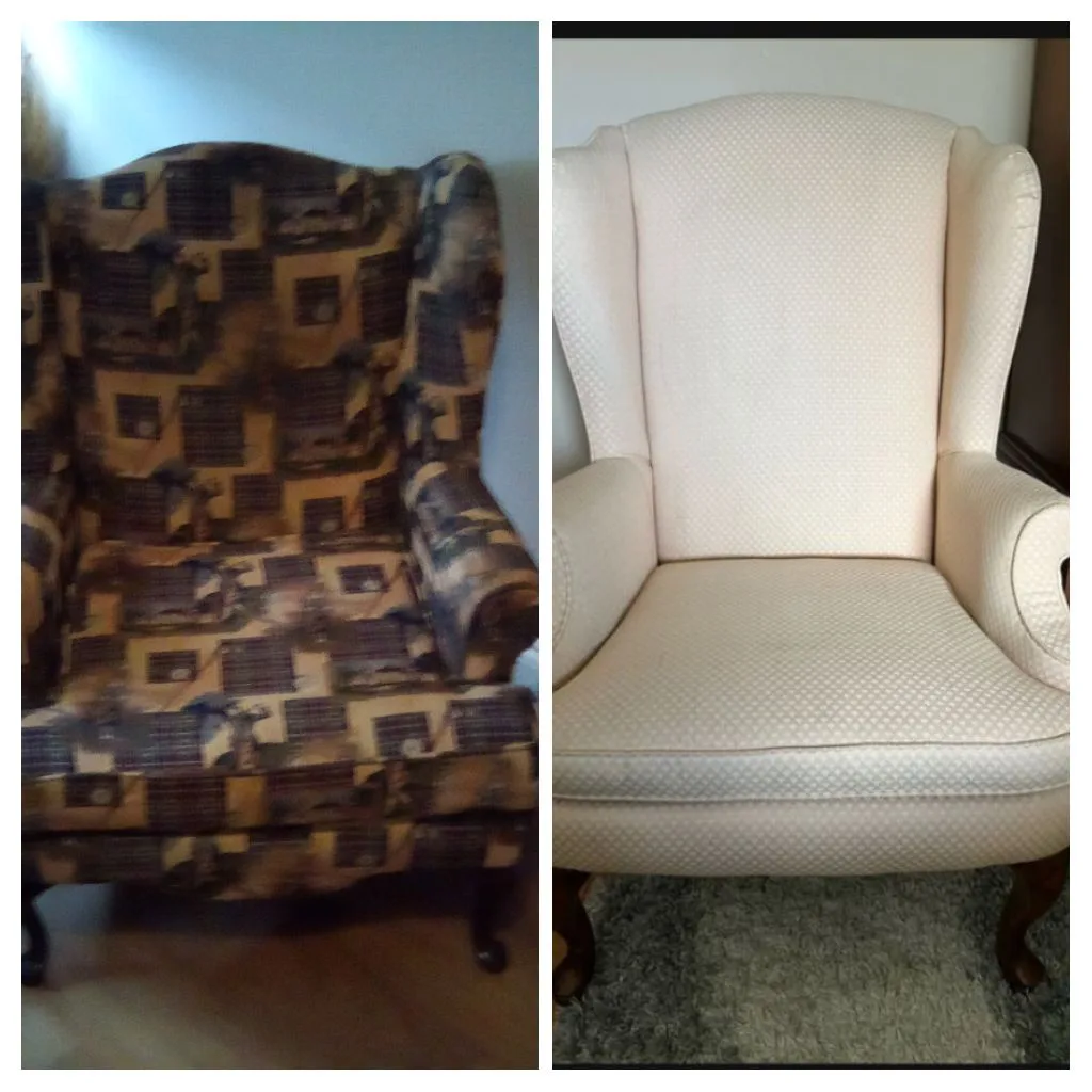 Elegant wingback chairs in excellent condition thumbnail