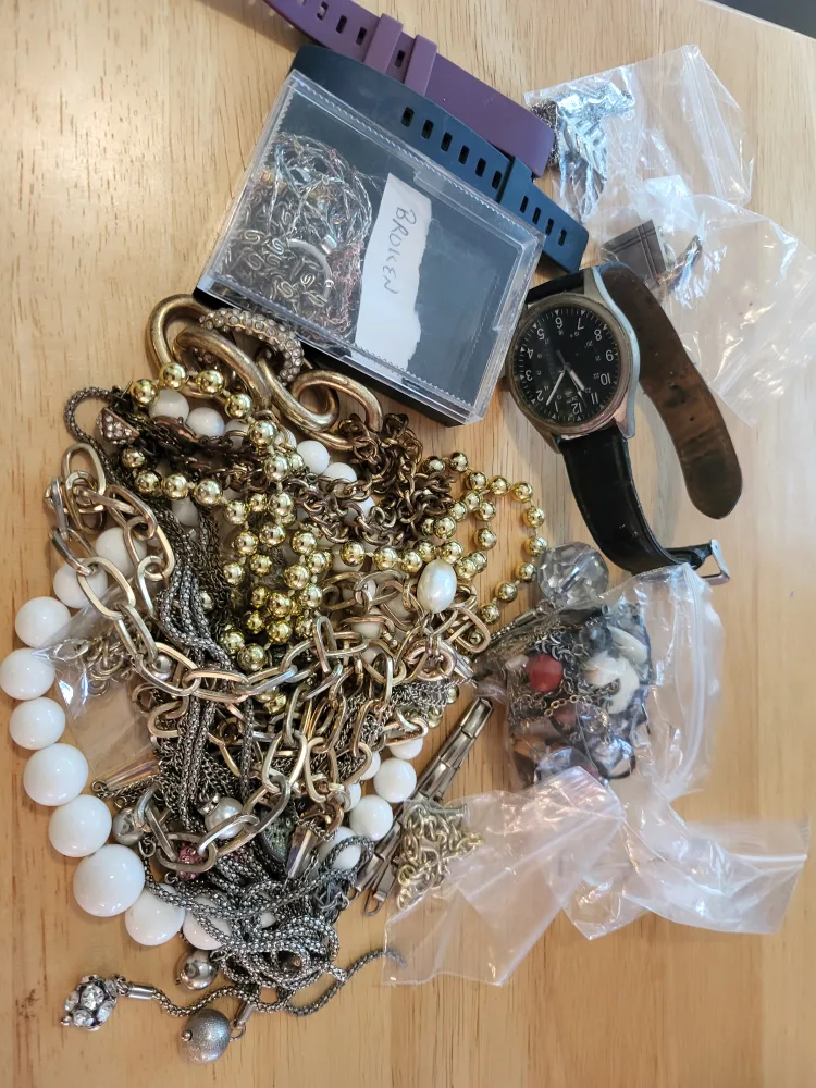 Assorted Costume Jewelry Lot for Crafting. thumbnail