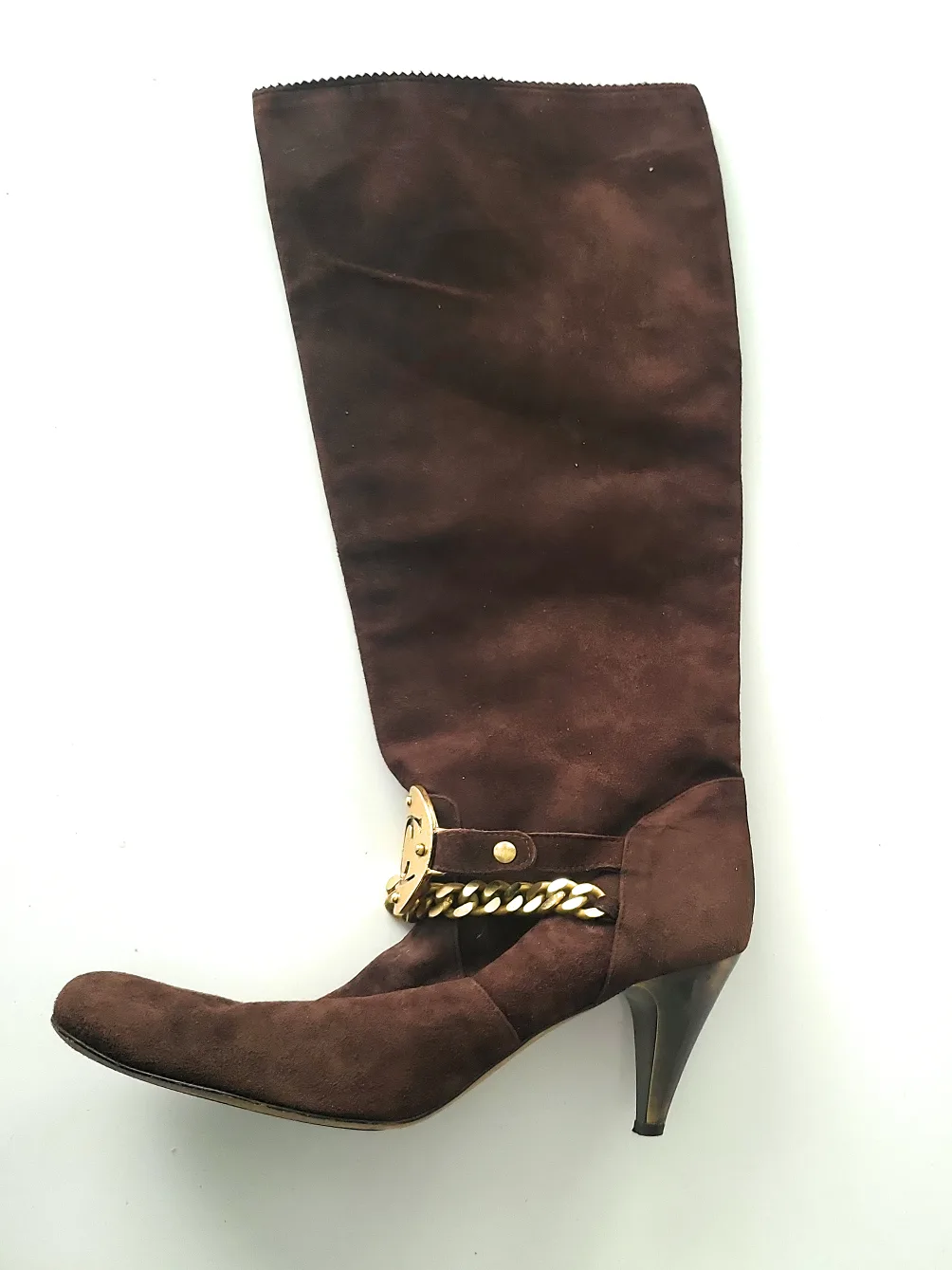 just cavalli Couture Brown Suede Knee High Boots size 41 image indicator(3)
