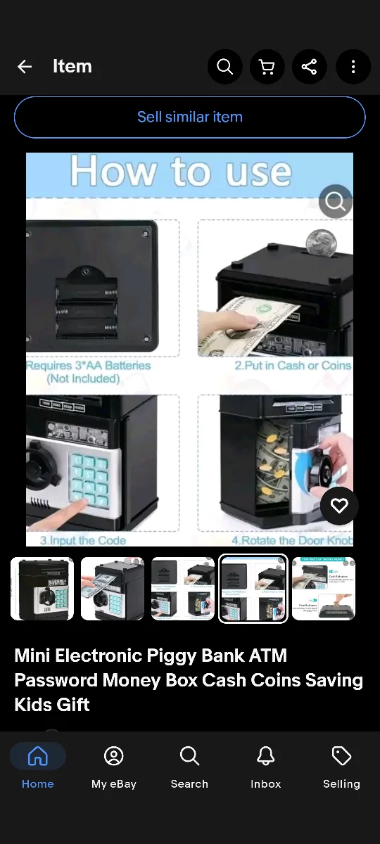 Mini Electronic Piggy Bank ATM thumbnail