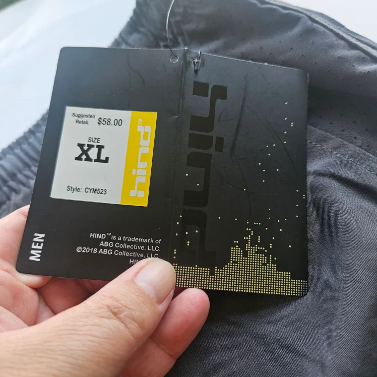 NWT Mens Hind Motion Athletic Shorts Lined Black Size XL image indicator(6)